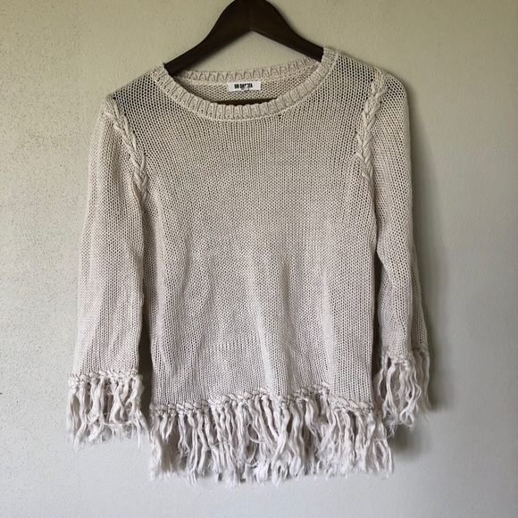 Bb Dakota Crochet Knit tunic sweater - Picture 1 of 6